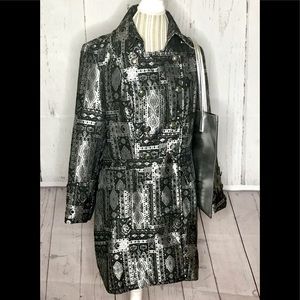 Christopher Banks Women’s Black/Silver Blazer Lg